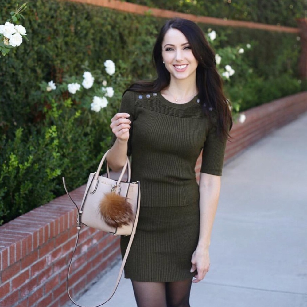 Two-piece sweater dress